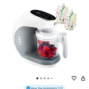 Baby Food Maker - White/Grey